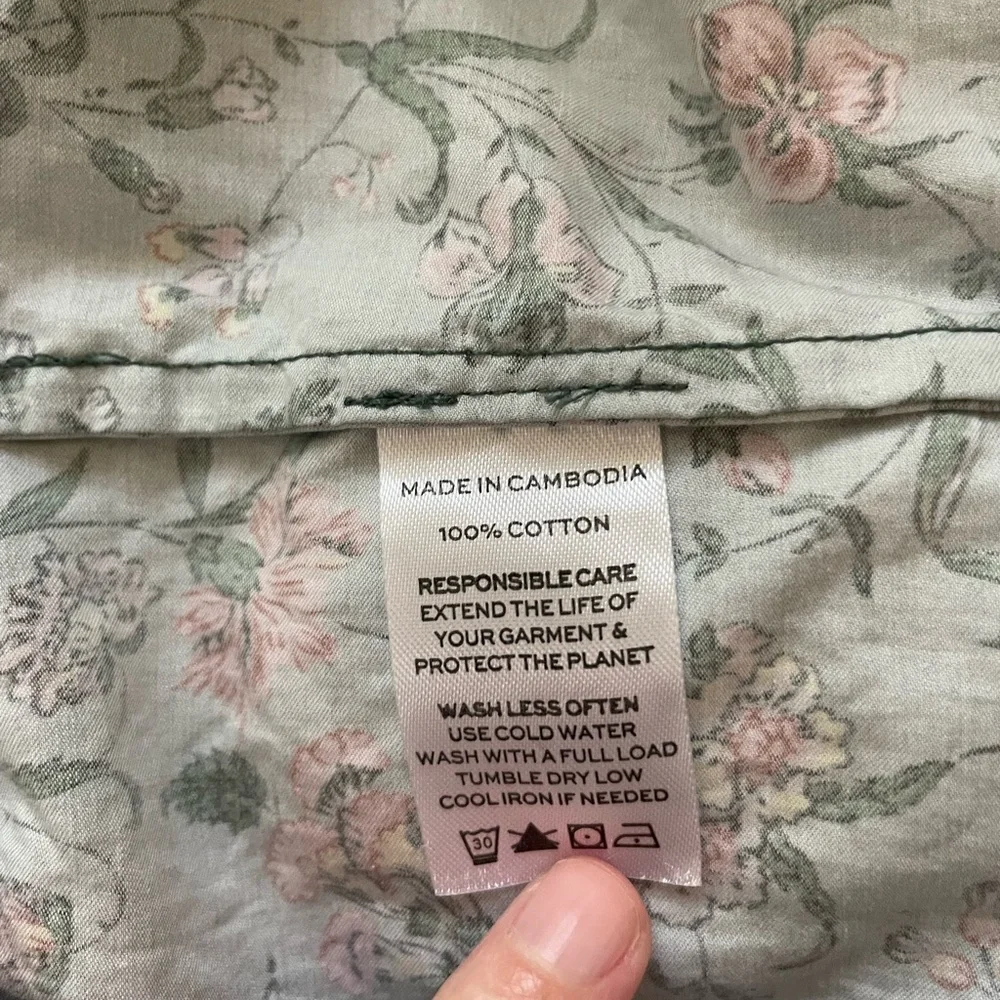 Hill House Ellie Nap Dress in Fleur Chintz Green - Picture 8 of 8
